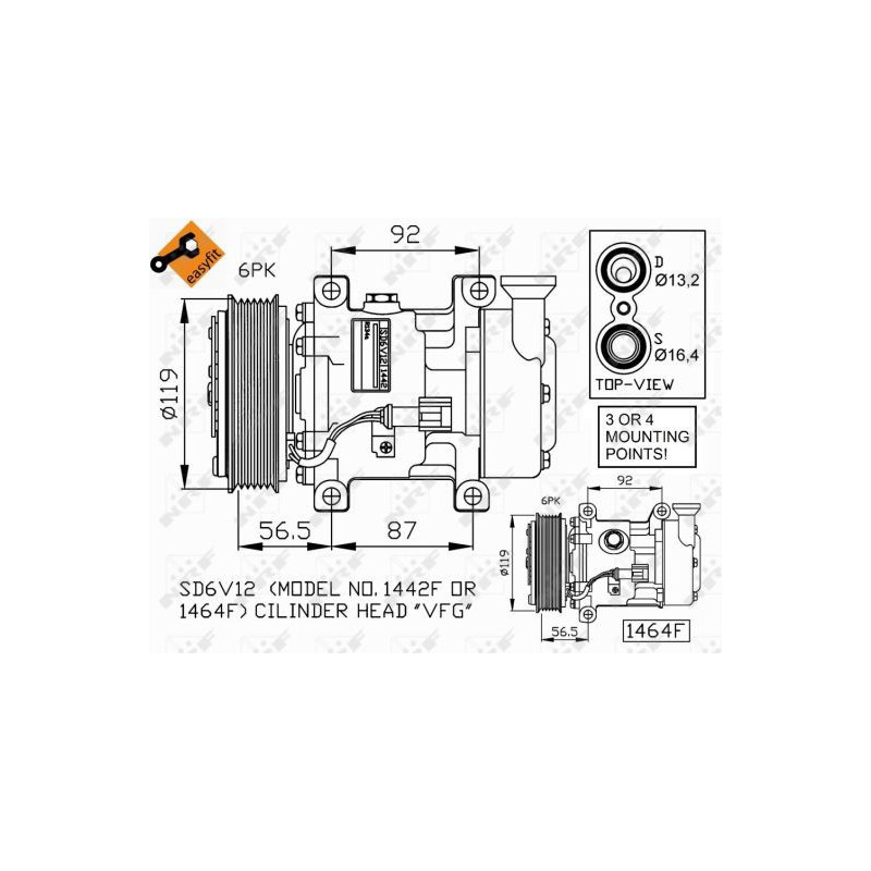 Compresseur de climatisation NRF