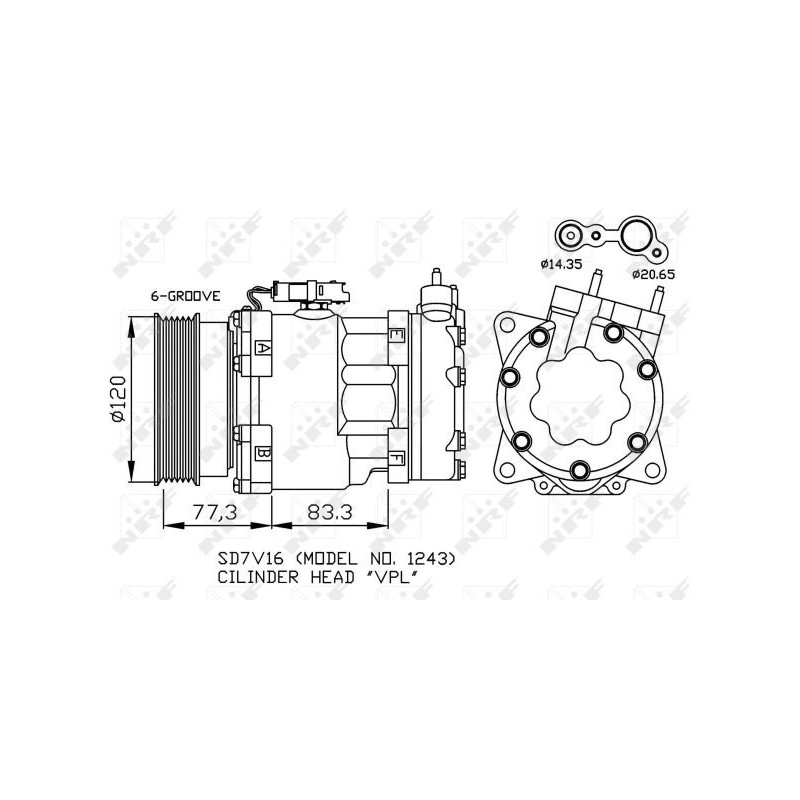 Compresseur de climatisation NRF