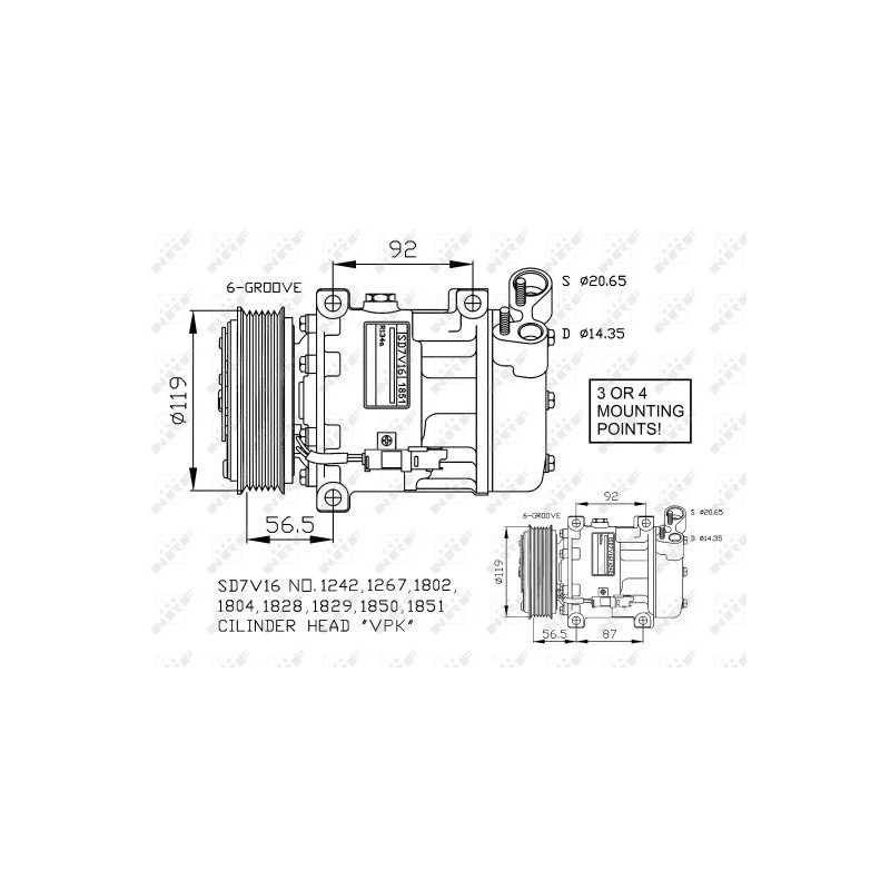 Compresseur de climatisation NRF