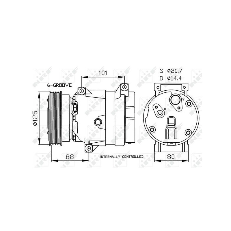 Compresseur de climatisation NRF
