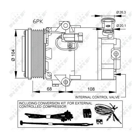 Compresseur de climatisation NRF