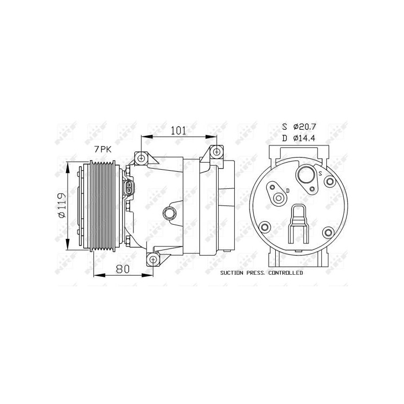 Compresseur de climatisation NRF