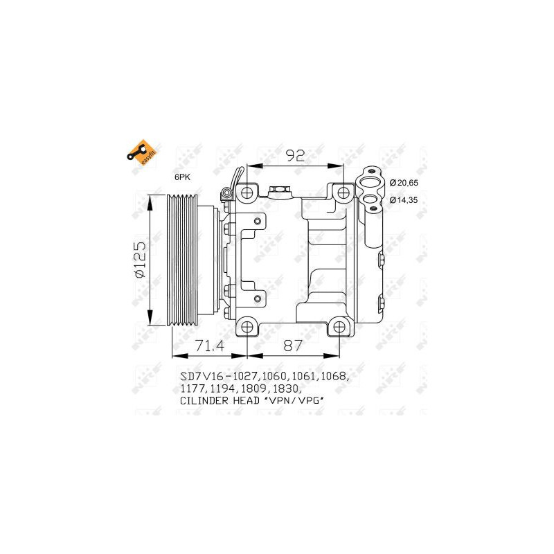 Compresseur de climatisation NRF
