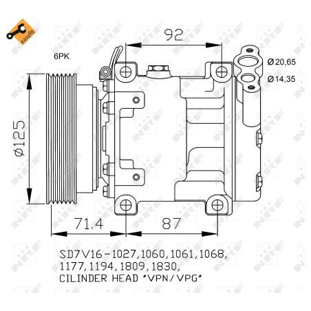 Compresseur de climatisation NRF