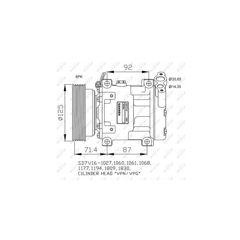 Compresseur de climatisation NRF
