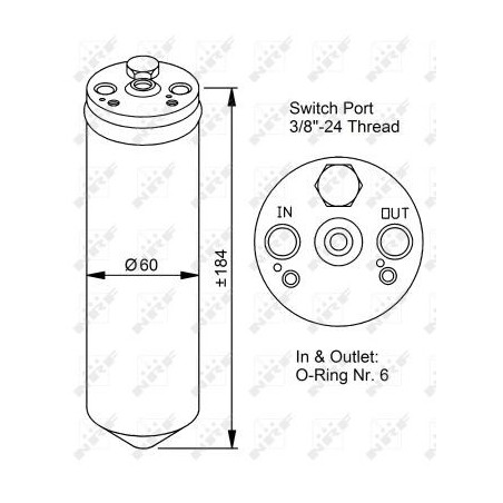 Bouteille déshydratante NRF