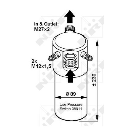 Bouteille déshydratante NRF