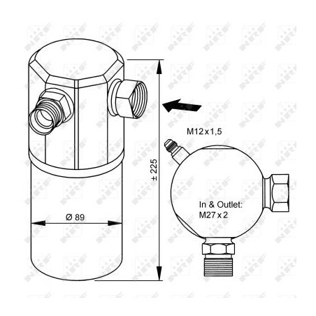 Bouteille déshydratante NRF