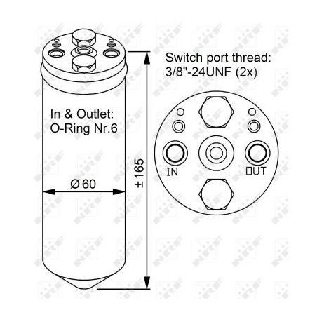 Bouteille déshydratante NRF
