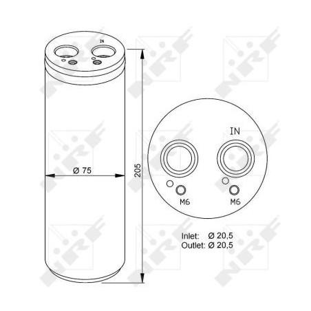 Bouteille déshydratante NRF