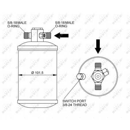 Bouteille déshydratante NRF