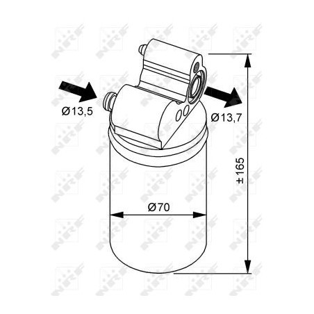 Bouteille déshydratante NRF