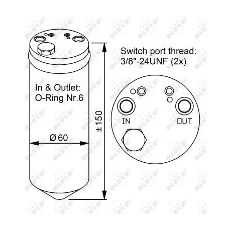 Bouteille déshydratante NRF