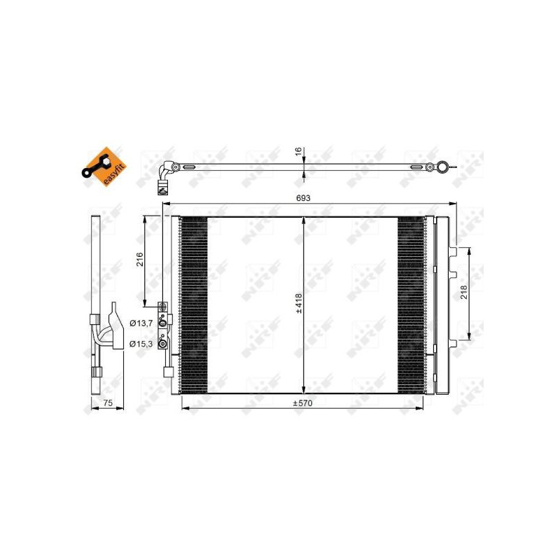 Condenseur de climatisation NRF