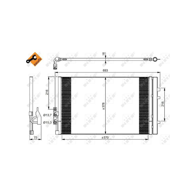 Condenseur de climatisation NRF
