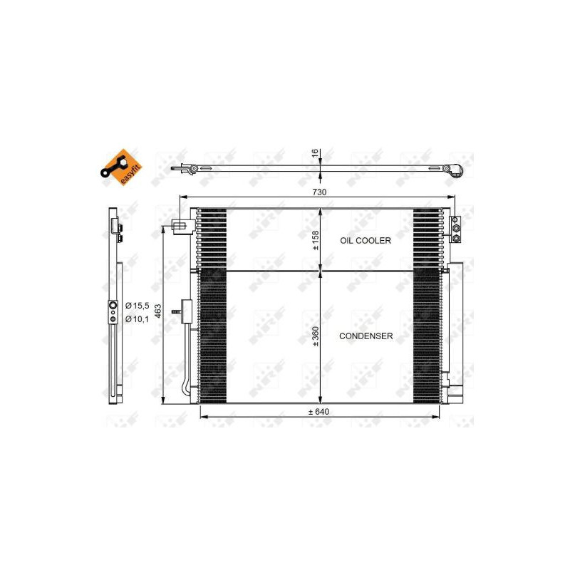 Condenseur de climatisation NRF
