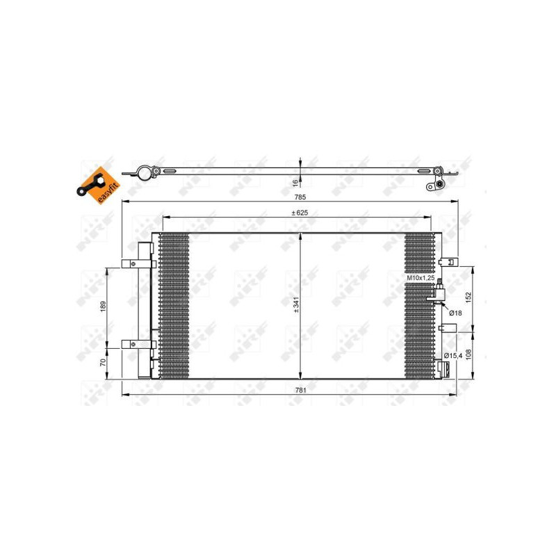 Condenseur de climatisation NRF