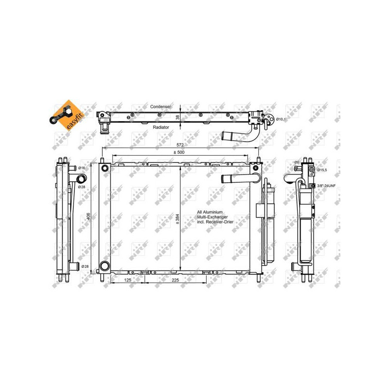Condenseur de climatisation NRF