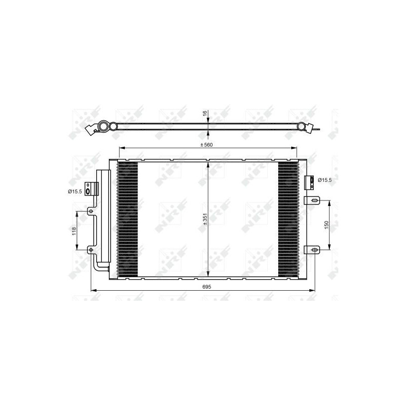 Condenseur de climatisation NRF