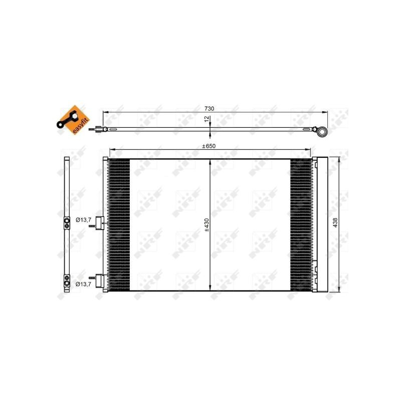 Condenseur de climatisation NRF