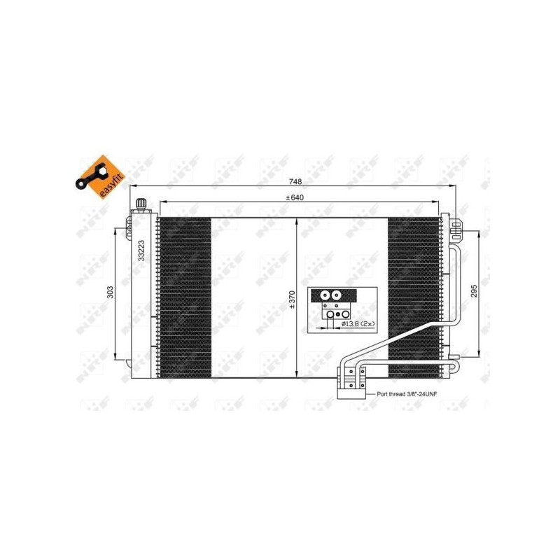 Condenseur de climatisation NRF