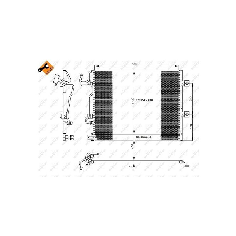 Condenseur de climatisation NRF