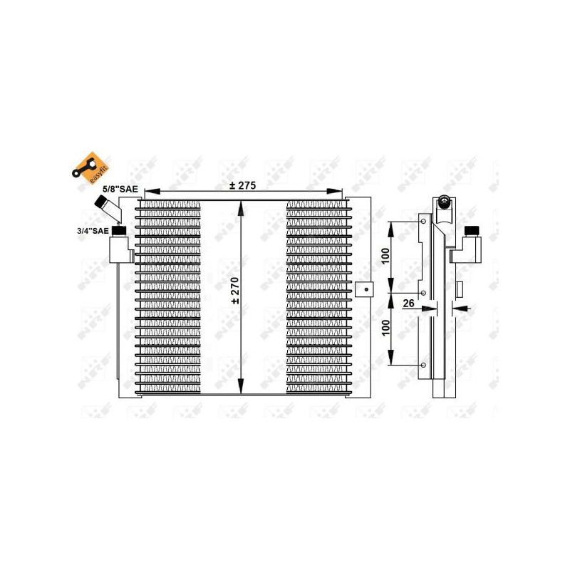 Condenseur de climatisation NRF