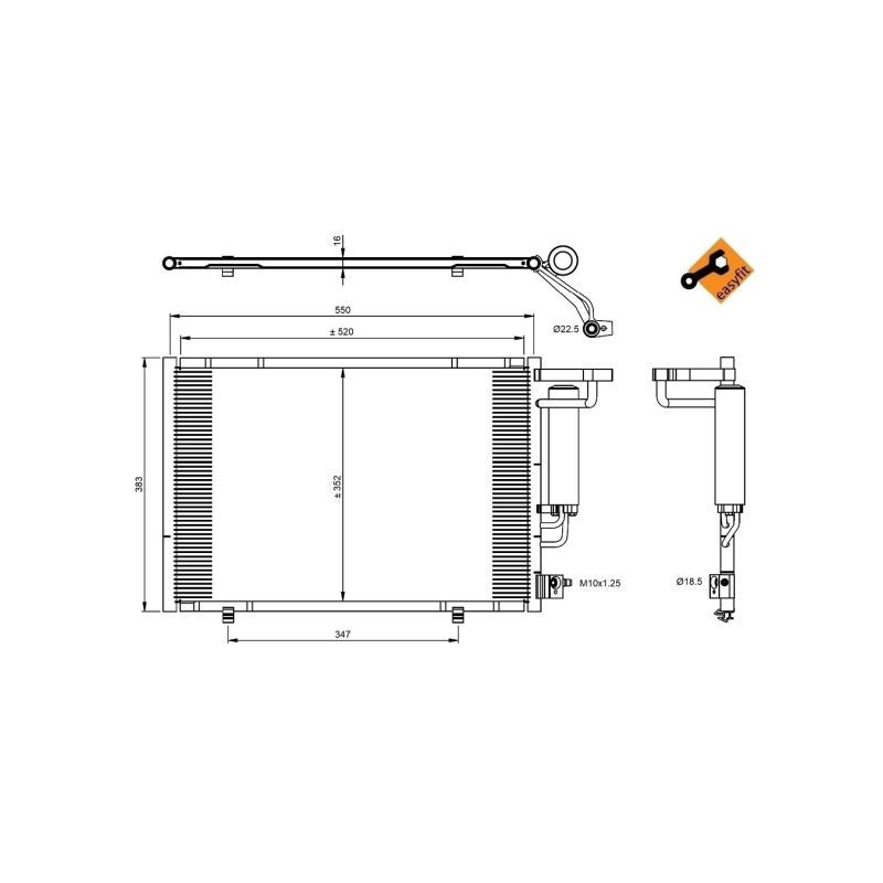 Condenseur de climatisation NRF