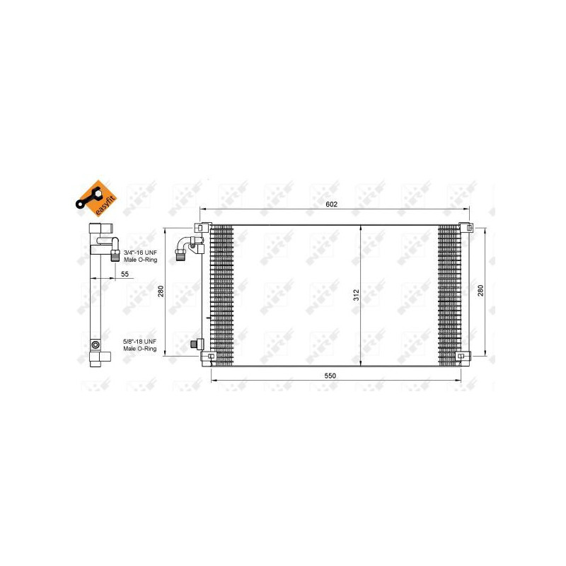 Condenseur de climatisation NRF