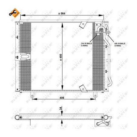Condenseur de climatisation NRF