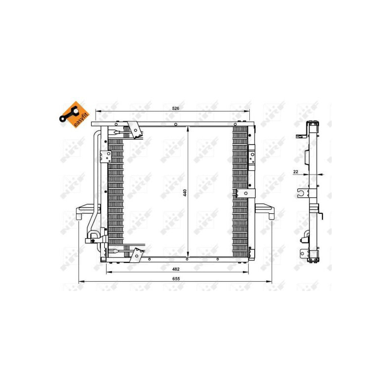 Condenseur de climatisation NRF