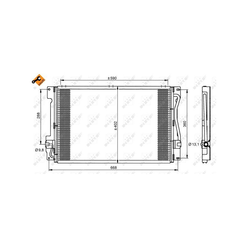 Condenseur de climatisation NRF