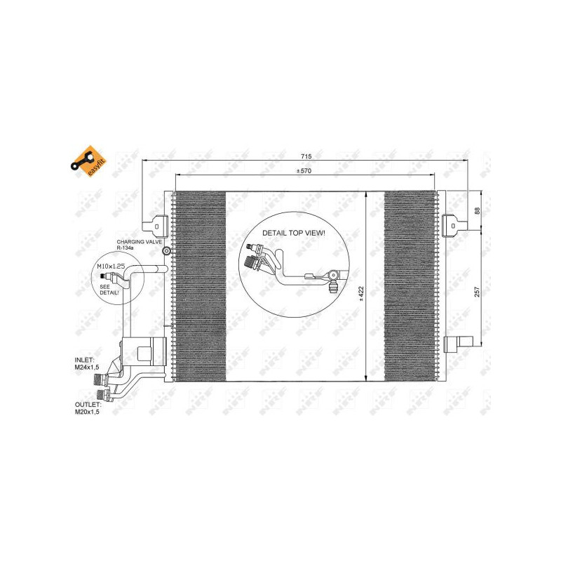 Condenseur de climatisation NRF