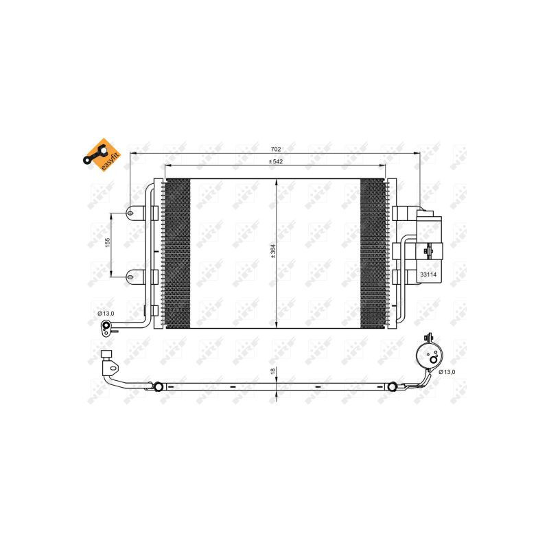 Condenseur de climatisation NRF
