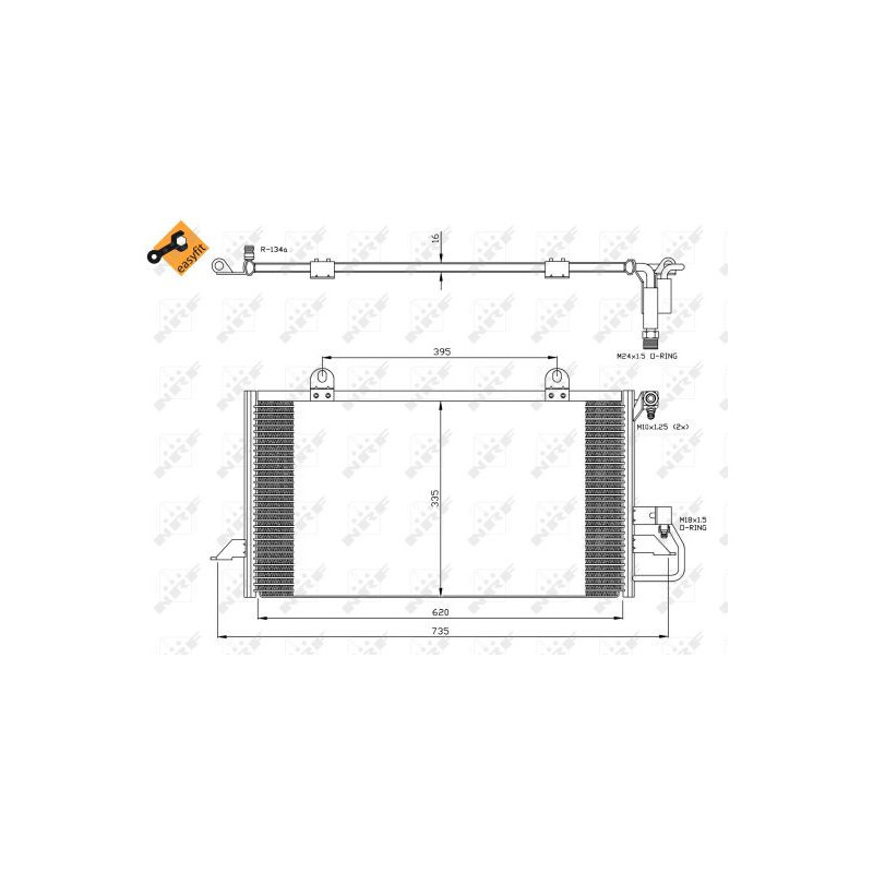 Condenseur de climatisation NRF