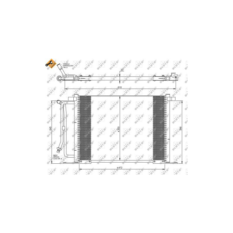 Condenseur de climatisation NRF