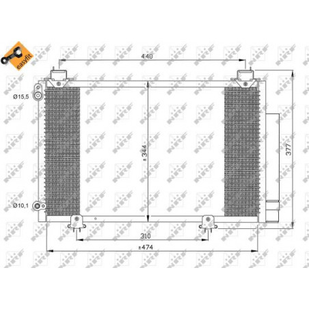 Condenseur de climatisation NRF