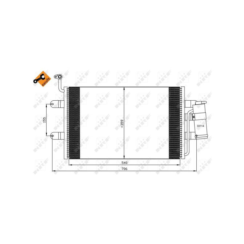 Condenseur de climatisation NRF