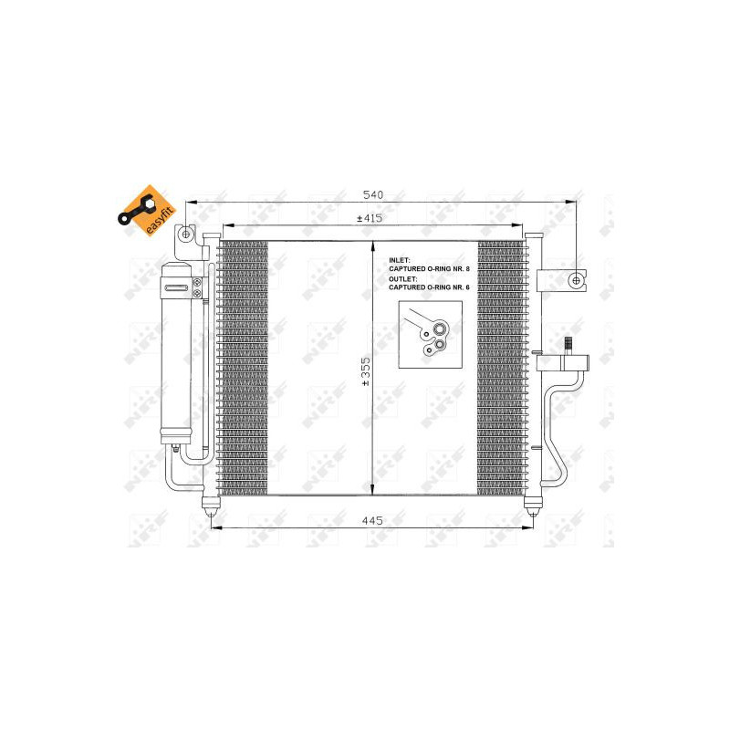 Condenseur de climatisation NRF