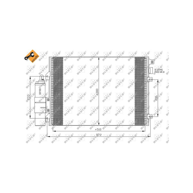 Condenseur de climatisation NRF
