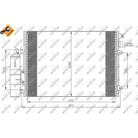 Condenseur de climatisation NRF