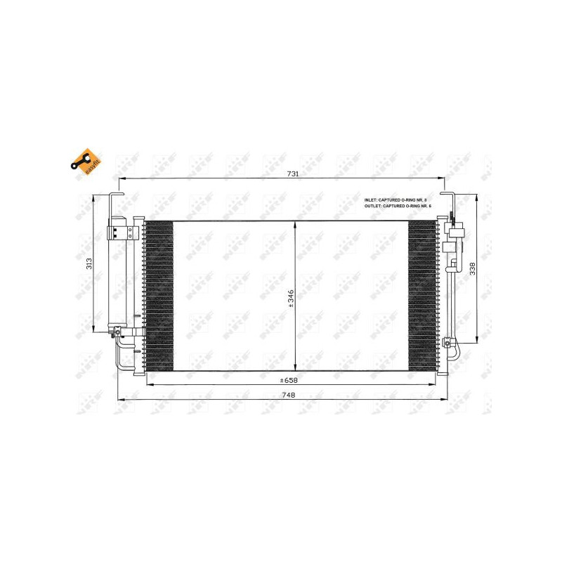 Condenseur de climatisation NRF