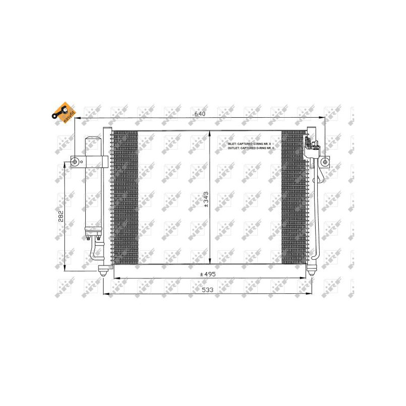 Condenseur de climatisation NRF
