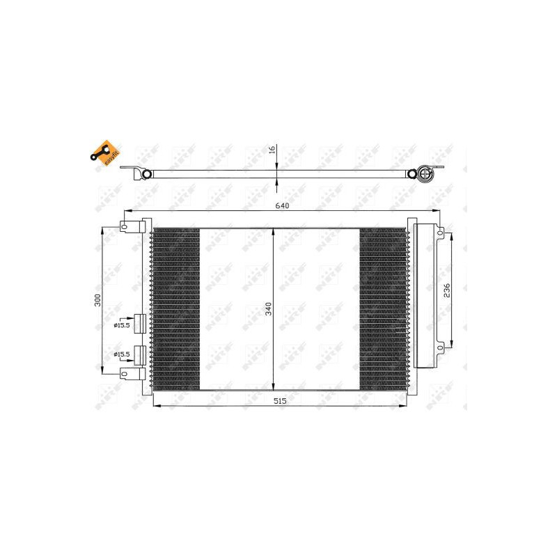 Condenseur de climatisation NRF
