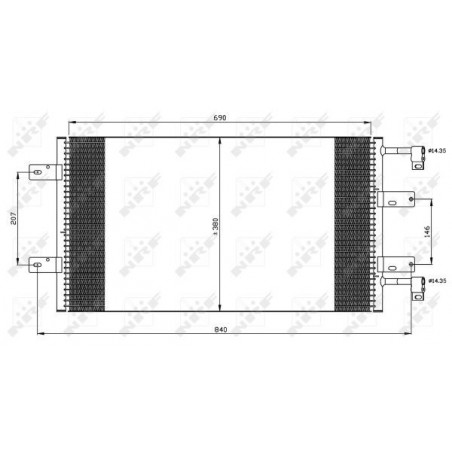 Condenseur de climatisation NRF
