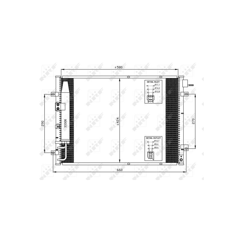 Condenseur de climatisation NRF