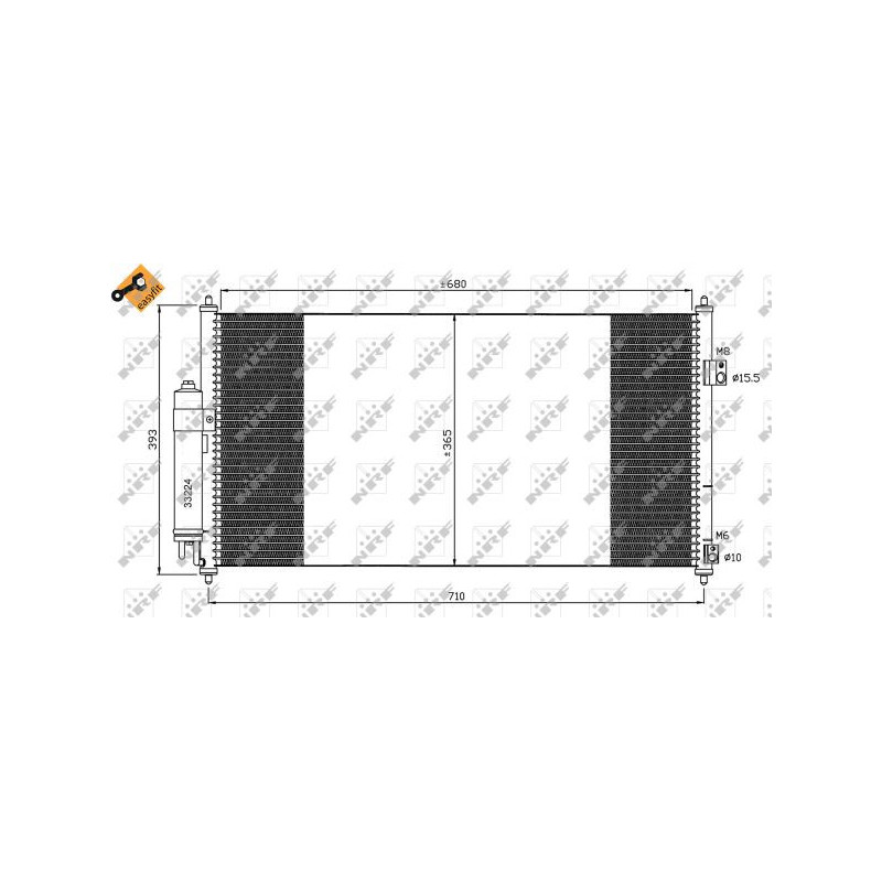 Condenseur de climatisation NRF