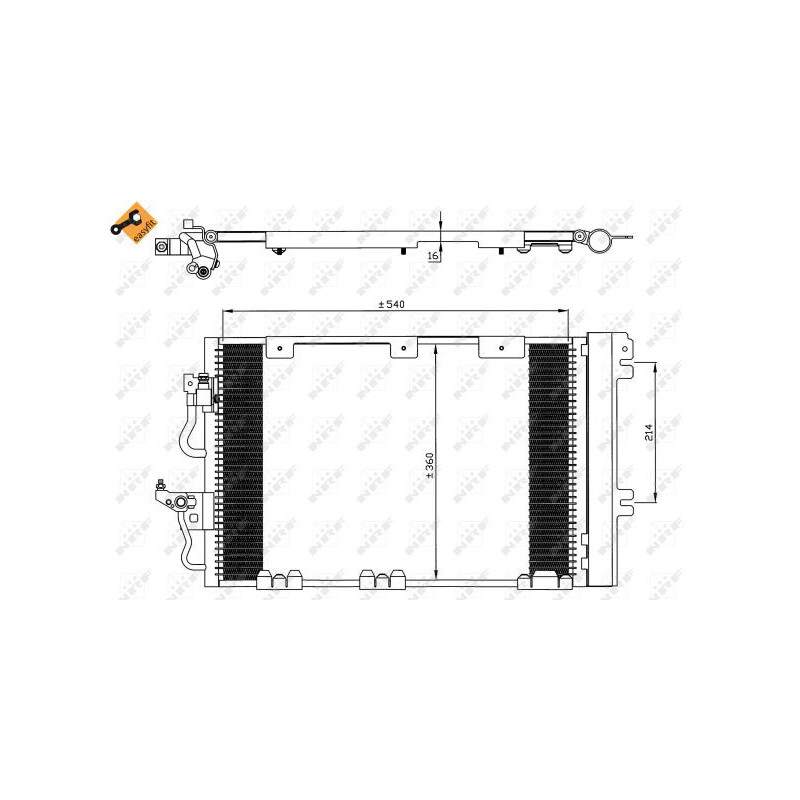 Condenseur de climatisation NRF