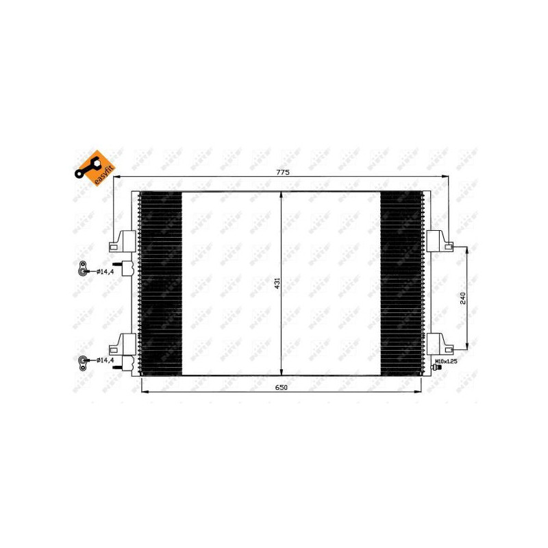 Condenseur de climatisation NRF