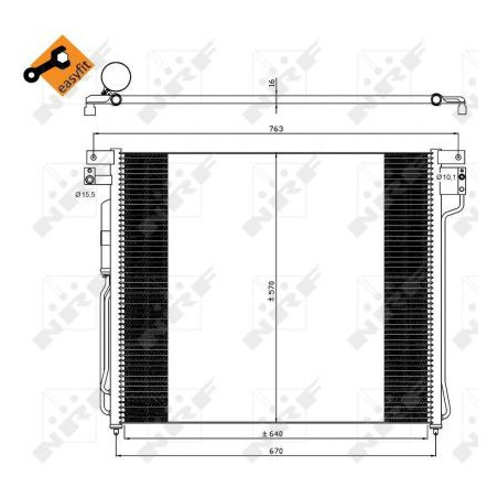 Condenseur de climatisation NRF